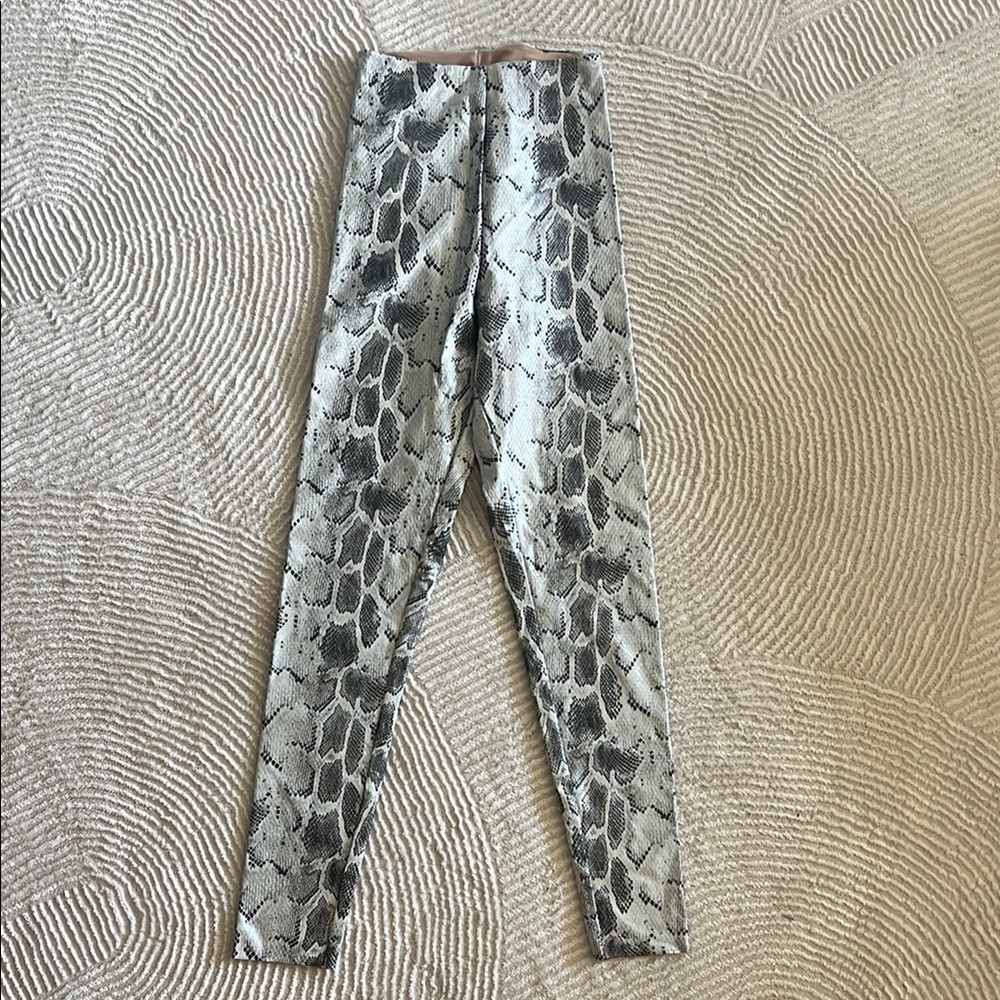 Commando Black and White Leggings Snakeskin Print